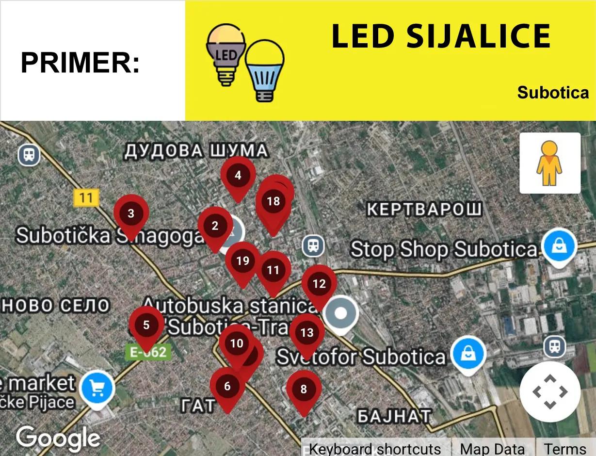 Mapa prikaz