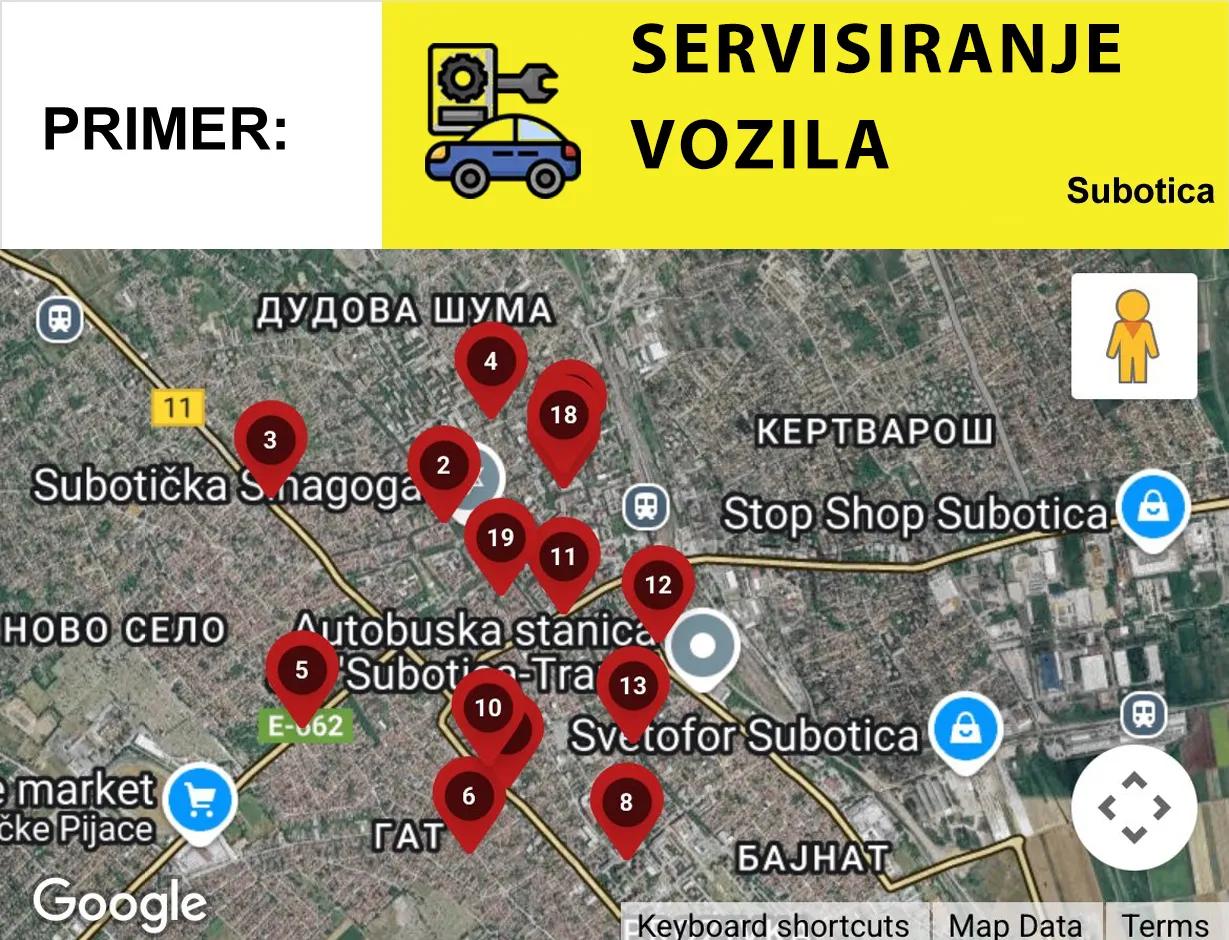 Mapa prikaz
